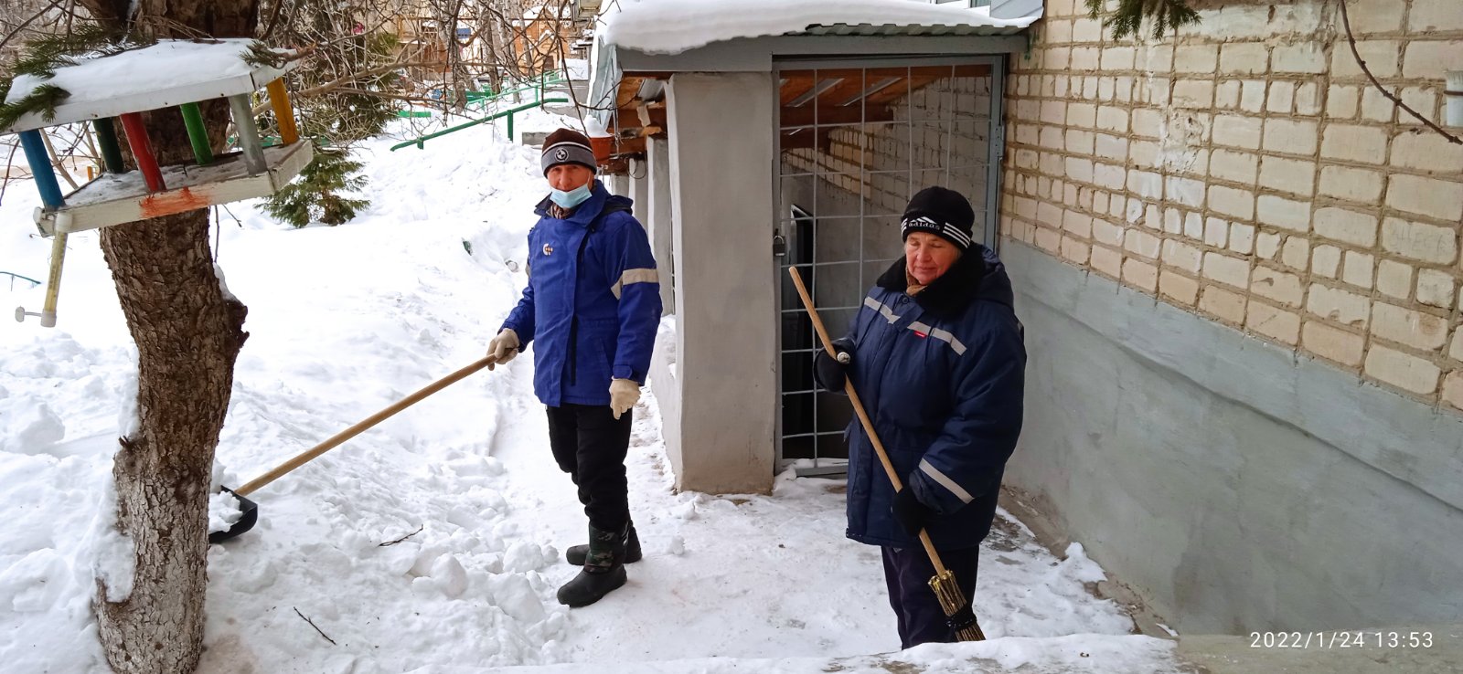 Благодарность дворникам